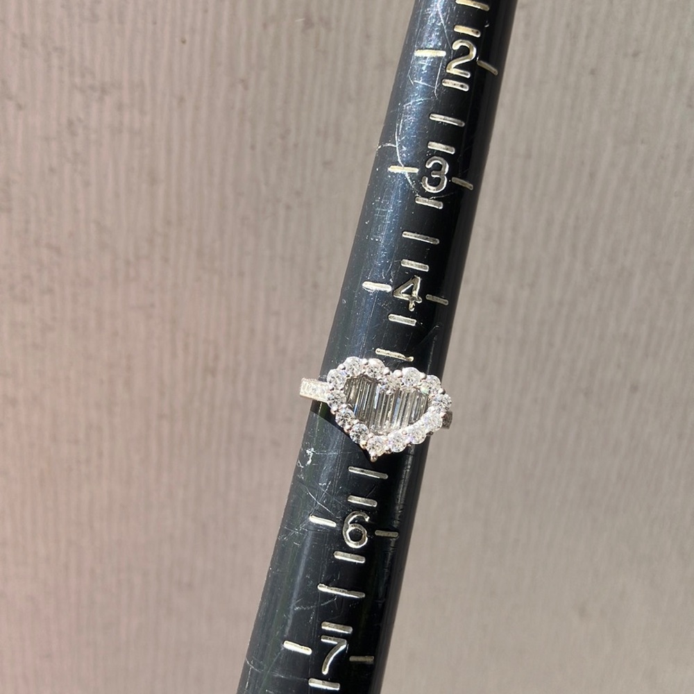 Elegant Sterling Cubic Ring